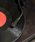 Fluance Reference Aluminum Headshell For Turntables With Adjustable H-4 Bayonet Mount Slots Supporting 1/2 Inch Cartridges installed on vinyl record.