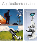 Application scenarios for Wireless Eyepiece Camera for Telescopes and Microscopes with 2.8 inch display, 1080P recording