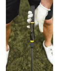Golf Grip Trainer Club Attachment For Correct Hand Positioning And Muscle Memory Attaches To Standard Grips From Driver To Wedge Right-Handed Compact Training Aid used during practice
