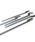 Five Types DIY Blacksmith Tong Set Bundle For Forge Fans, Pro Grade Stainless Rivet Tongs Kit With 5/16 Inch Mild Steel Blanks