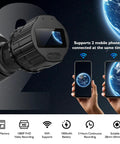 64GB WiFi Telescope Eyepiece Cam With 1.5 Inch LCD Screen 1080P HD Video And 2MP Photos Fits 28mm To 50mm Scopes, phones connected