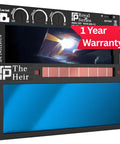 Auto Darkening Welding Lens Shade 5 To 13 With Blue Front TrueColor Weld View, front view, Royal Series, 1 year warranty.