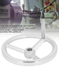 Rotary Handwheel 250mm Diameter Cast Iron Chrome Plated With 3 Spoked Revolving Handle For Lathe Milling Machine Grinder