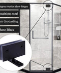 360 Degree Glass Door Pivot Hinge In SS304 Die Cast Mirror Polished Finish For Shower Display Cabinet Upper And Lower Doors