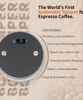Top Shelf Automatic Espresso Tamper Designed To Hit Different On Every Shot With Dead Simple Adjustable Tamping Pressure and a 58.5mm precision base.