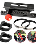 Adjustable Roll Bar Fire Extinguisher Mount For 1.75 To 2 Inch Cages with aluminum alloy quick release brackets and clamps.