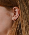 Extra Long Post Earrings Set, 5 Pairs 316L Stainless Steel Ball Studs For Women And Men, Hypoallergenic And Nickel Free, 2-6mm, Lead Free, Waterproof All Day Comfort For Sensitive Ears, Steel Color on ear