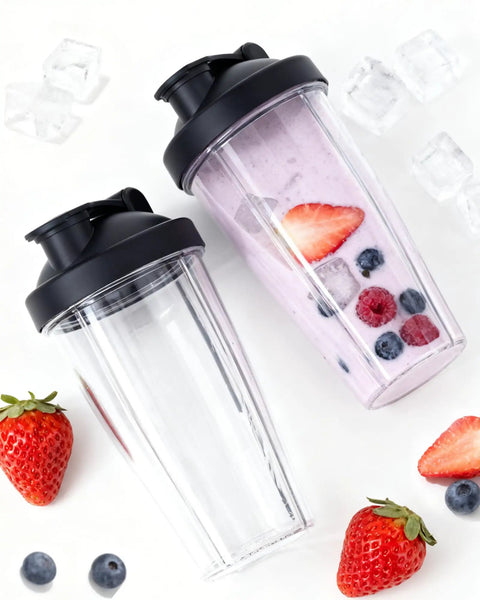 28 Oz Blender Cup Replacement With To Go Lids Pack Of 2 BPA Free Travel Shaker Cups For Protein Shakes And Smoothies Leak Proof