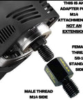 European To North American Thread Converter M14 Male To 5/8-11 Female Angle Grinder Adapter, solid steel