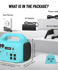 Total Game Changer 1000W Portable Power Station With 1024Wh Capacity, features user manual, AC adapter, and DC car adapter.