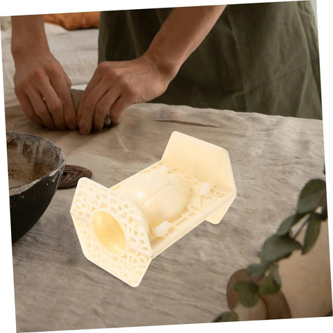 Roman Column Balustrade Mold For DIY Concrete Projects, Lightweight And Easy Release, beige mold on a table