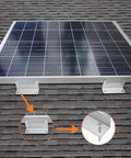 Eight Piece Set Lightweight Aluminum Z Brackets For Solar Panels Corrosion Free Mounting For Off Grid Roof Installations