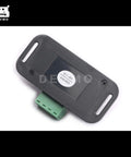 Infrared PIR Motion Sensor Switch For LED Lights, 12V-24V DC, 8A Auto On Off, black plastic casing with green connection ports