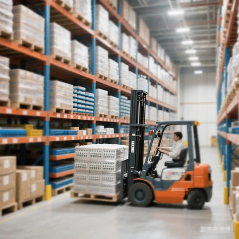 Medium Inertia Servo Motor MPM-B1652E-SJ72AA For Smooth Motion In Automation Systems, PLC Module Ready, Factory Sealed, High Reliability, Easy Integration, Precise Control, Durable Design, Backed By A One Year Warranty, Model MPM-B1652E-SJ72AA mounted in warehouse forklift