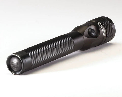 Stinger DS 425 Lumen LED Flashlight with AC DC Steady Charger, Aluminum Body, Non Slip Grip shown on white background