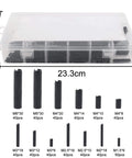 Beefy 530 Piece Roll Pin Set With Slotted Spring Pins In M1.5, M2, M2.5, M3, M4, M5, And M6 Steel Dowel Pins For Home Improvement Automotive And Machinery Repair Heavy Duty Mn Steel Fasteners Kit For Quick Fixes.