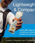 Man holding Zero Sugar Hydration Gel For Runners And Cyclists, Ready To Drink On The Go, Instant Hydration With No Water Needed