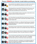 Compatibility chart for 6 Fin Blender Blade Assembly Replacement For BL770 BL780 BL660, highlighting compatible models.