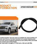 Heavy Duty Brake Booster Vacuum Hose 11 32 Inch Inner Diameter 9mm 3 Foot Length 85 PSI coiled beside a silver pickup truck.