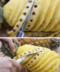 Stainless Steel Pineapple Eye Remover Tool With V Shaped Cutter And Ergonomic Handle For Home Kitchen Prep Easy Peasy Multi Purpose Pineapple Eye Clip Durable Kitchen Peeler For Fresh Fruit removing eyes from pineapple.