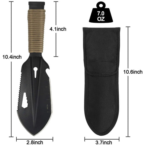 Ultralight Backpacking Trowel With Carrying Pouch A Versatile Camping Shovel And Garden Hand Tool for Hiking Digging and Metal Detecting