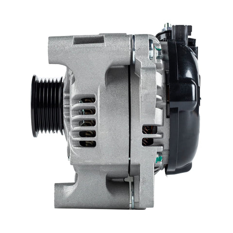 Side view of Beefed Up 150 Amp CCW Alternator For Jeep Wrangler 3.6L V6 2012 2018 JK Replacement 421000 0810 0582 11584