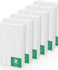 6 Pack HRF-R3 HEPA Replacement Filter For HPA300 HPA200 HPA100 HPA090 HPA5300 Series, Compatible With HRF-R2 R1, filters in a row