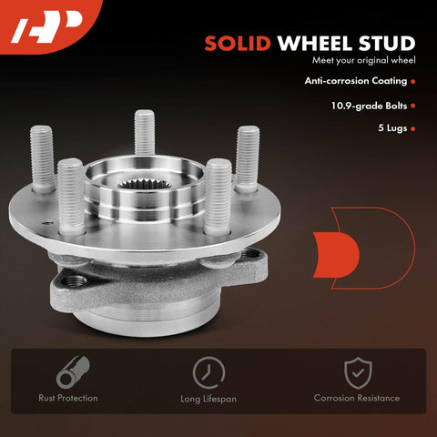 Front Or Rear Wheel Bearing And Hub Assembly All In One With 5 Lug For Hyundai And Kia 2017 To 2023 Elantra Elantra GT Ioniq Kona Veloster