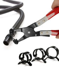 Grab This Awesome 130-Piece Spring Band Hose Clamp Kit With Swivel Pliers Perfect For Fuel Lines Silicone Tubes And Radiator Pipes Featuring Constant Tension Design And Dacromet Coated 65Mn Steel In 15 Sizes To Keep You Rolling Smooth On The Road Without. spring band hose clamp kit with swivel pliers on fuel hose and assorted clamps