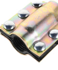 Close-up of Leak Sealer Clamp for Plastic and Metal Pipes Waterproof Pipe Repair Kit with metal bolts