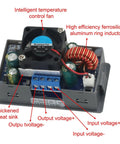 Programmable DC Power Supply For CNC Testing 0.6 To 36V Adjustable Output 5A 80W with smart thermal management components visible