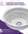 Cadence Series Tempered Vessel Sink In Glossy White, 16.1 In L X 16.1 In W X 6.5 In H, Chrome Pop Up Drain, Rhino Alloy Certified