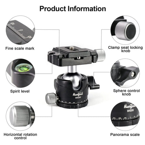 Built Different 28Mm Ball Head Tripod Mount For Rifle Shooting Sticks Rock Solid Quick Release Plate Smooth Precision Swivel Adjustments Compatible With Most Gun Gear