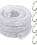 Heavy Duty 2.5 Inch By 10 Foot Clear Flexible Pvc Dust Collection Hose Kink Resistant Design with stainless steel clamps
