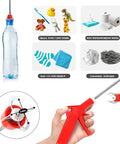 51 Inch Toilet Snake Clog Remover With 4 Claws Bendable Hose Pickup Reach Tool showing use with various small items.