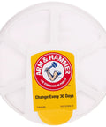 Fridge Fresh Air Filter 3 Pack With Super Grip Suction Cups Odor Eliminator showing front label with Arm & Hammer branding