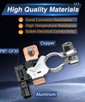 Heavy Duty Battery Current Sensor With Solid Power Monitoring Module And Cable Terminal End No Sweat Straight Replacement For Buick Encore Cadillac Xt4 Xt5 Chevy Blazer Cruze Malibu features aluminum and copper materials.