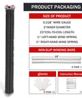 Pro Grade 2 Inch Garage Door Torsion Springs Pair With Winding Bars And Anti Slip Gloves, Heavy Duty Electrophoretic Coated Springs With 16,000+ Cycles packaging details.