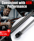 No Sweat Swap Heavy Duty Rear Hatch Struts For 2004 To 2009 Toyota Prius Hatchback Replaces 4094 95493 smooth gas shocks in image.
