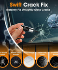Dope Pro Grade Windshield Repair Kit 2 Pack With Suction Cup And Universal Glass Crack Repair Resin Quick Fix demonstration