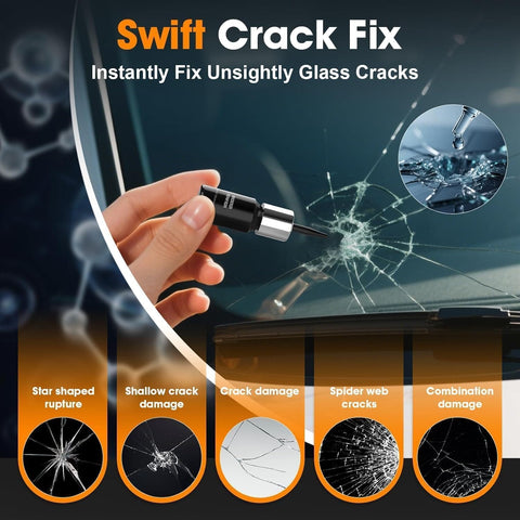 Dope Pro Grade Windshield Repair Kit 2 Pack With Suction Cup And Universal Glass Crack Repair Resin Quick Fix demonstration