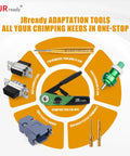Top Notch 20 AWG Gold Plated DB9 Pins Sockets With Crimp Terminals And Pin Removal Tool For DRK-D Sub Connectors shown in a tool display.