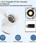 13x19 Aluminum Outboard Propeller For Yamaha Engines 60HP Through 130HP Right Hand 3 Blade 15 Spline White Boat Propeller Built From Durable Aluminum For Quick Acceleration And Bang For Buck Performance