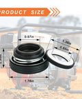 Honda 4 Pcs Mechanical Seals Replacement Kit For 2 Inch And 3 Inch Gas Semi Trash Water Pumps Fits WB30XT3 WT30XK4A WB20XT3 WH20XTAF And Compatible With Champion Predator Generac Pulsar Pumps Pro Grade, black and white seal size view