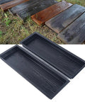 2 Pack Concrete Molds For DIY Garden Stepping Stones Wood Look Paving Molds Plastic Molds For Outdoor Paths 59.5x19x4.5 cm
