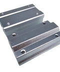Two Pack 8mm CNC Linear Ball Bearing Slide Set SC8LUU SCS8LUU Compatible, steel and aluminum components, top view