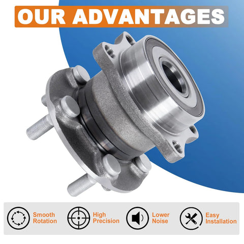 Rear Wheel Hub Bearing Assembly Two Pack Drop In Bolt On Fits 2009 2013 Subaru Forester 2010 2014 Outback 2013 2016 BRZ