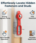 Eminchu Magnetic Stud Finder 27 Lbs, Wall Metal Detection Tool mounted against a wall to locate hidden fasteners and studs.
