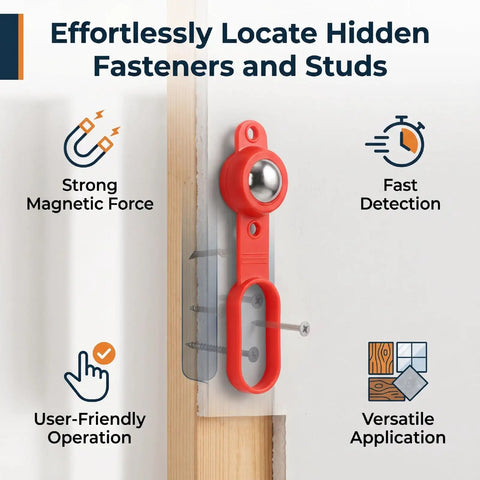 FTVOGUE Magnetic Stud Finder 27 Lbs Force, Wall Metal Detector for Nails on drywall detecting screws and studs.