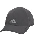 Men's Superlite Cap With Perforated Panels For Maximum Airflow And Quick Dry Lightweight Moisture Wicking Workout Hat shown in grey silver metallic.